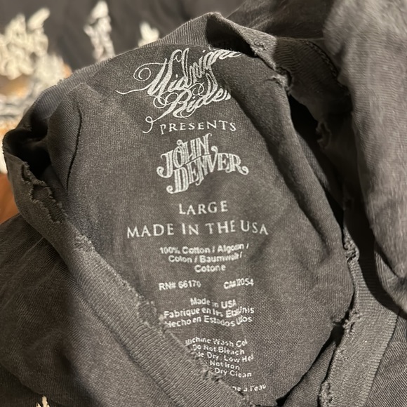 New MIDNIGHT RIDER X John Denver country roads graphic tee sz S,M,L,XL - Picture 6 of 6